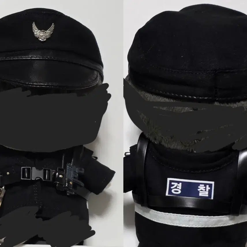 [BUNJANG] Bitushop 10cm Police Outfit Limited Black Edition Doll Clothes / 비투샵 경찰 인형옷 솜옷 리미티드 블랙 에디션 10cm 10깅