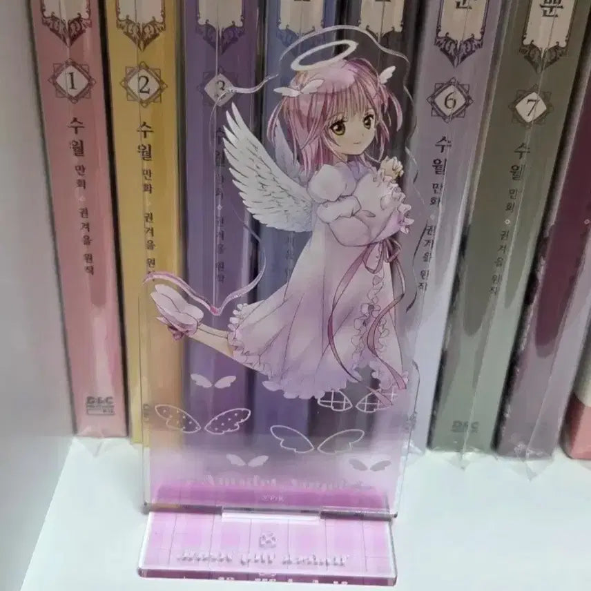 [BUNJANG] Shugo Chara Amu Acrylic Stand &amp; 3 Badges Set / (급처)캐릭캐릭체인지 아무 아크릴+뱃지3개