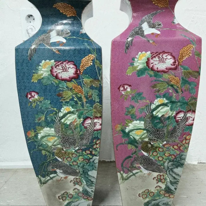 [BUNJANG] Chinese Enamel Porcelain Vase / 중국도자기 분채