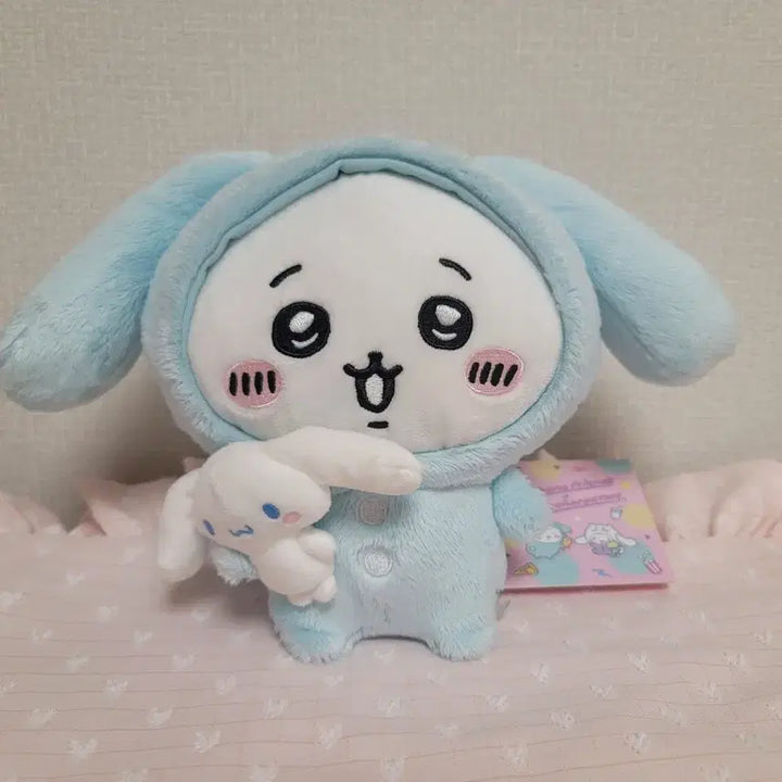 [BUNJANG] Sanrio Cinnamoroll x Chiikawa Collaboration Plush Toy / 산리오 시나모롤 치이카와