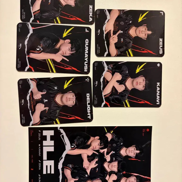 [BUNJANG] HLE Team Player Photocard Set / msi 한화생명 롤 HLE 선수 포토카드 세트