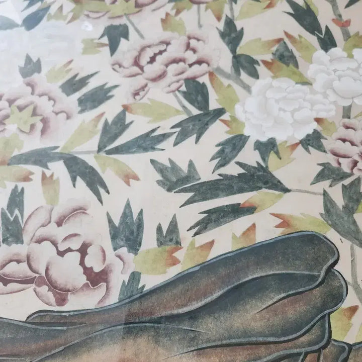 [BUNJANG] Korean Folk Painting (Minhwa) - Peony and Birds / 연대감있는 민화 모란화조도