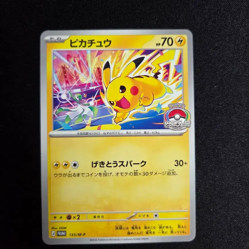 [BUNJANG] 2026 Pikachu Gym Promo Card (133/M-P) / 2026 피카츄 짐프로모 카드(133/M-P)