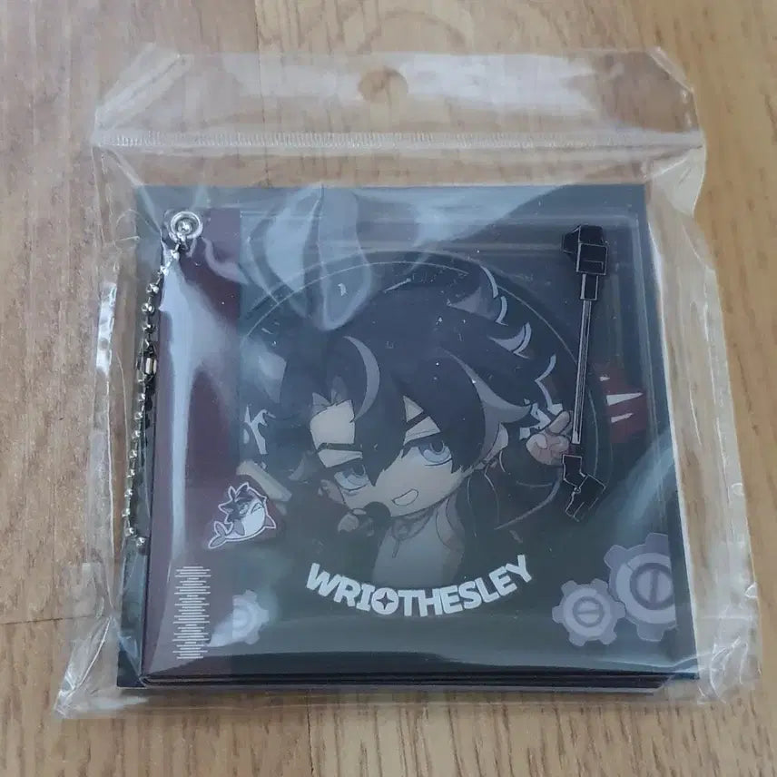[BUNJANG] Genshin Impact Wriothesley Galaxy Pop-up Store LP Vinyl Keychain / 원신 라이오슬리 갤럭시 팝업스토어 LP판 키링