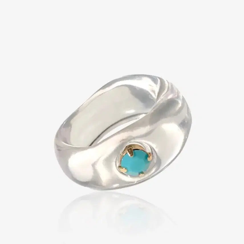 [BUNJANG] BTS Jungkook Worn Yeomiyomi Turquoise Ring / BTS 방탄 반지 정국 착용 영리영리 반지 방탄굿즈
