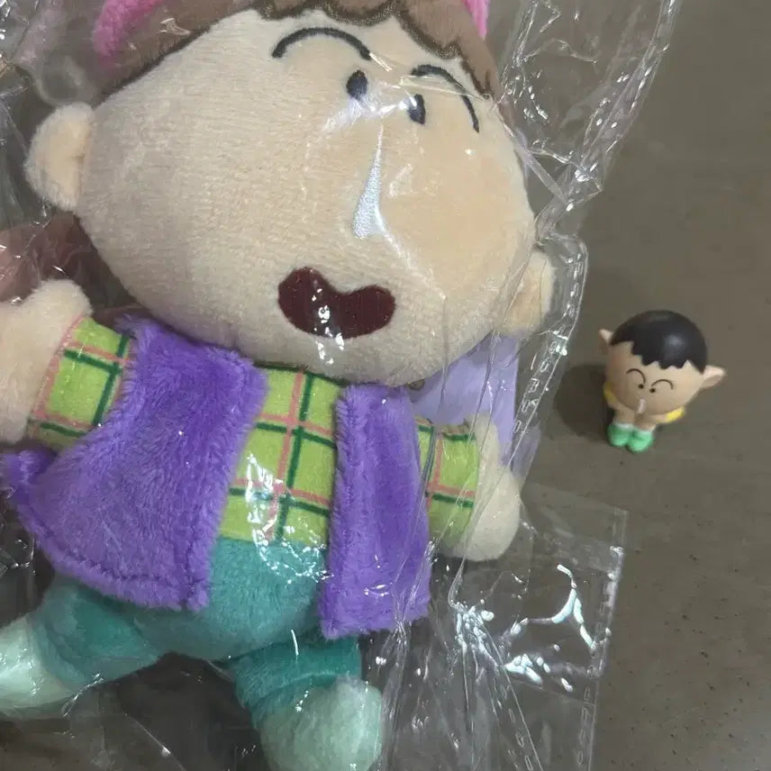 [BUNJANG] Crayon Shin-chan Mengu Hat 13cm Keyring &amp; Figure Bundle / 짱구는못말려 맹구 모자 13cm 키링 마치보우케 언제오려나 피규어