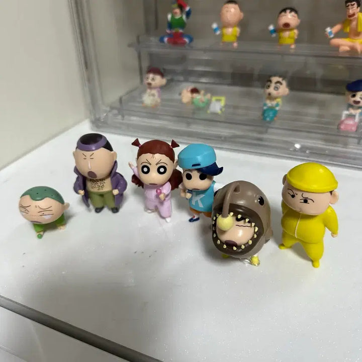 [BUNJANG] Crayon Shin-chan Rap Battle Figure Gacha Set (6 Variants) / [개봉]_짱구 랩배틀 피규어 가챠(총 6종 set)