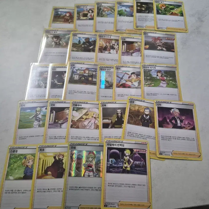 [BUNJANG] Pokemon Sword &amp; Shield Trainer Cards Bundle Set (27 Types) / 포켓몬 카드 소드앤실드 트레이너 카드 27종 일괄