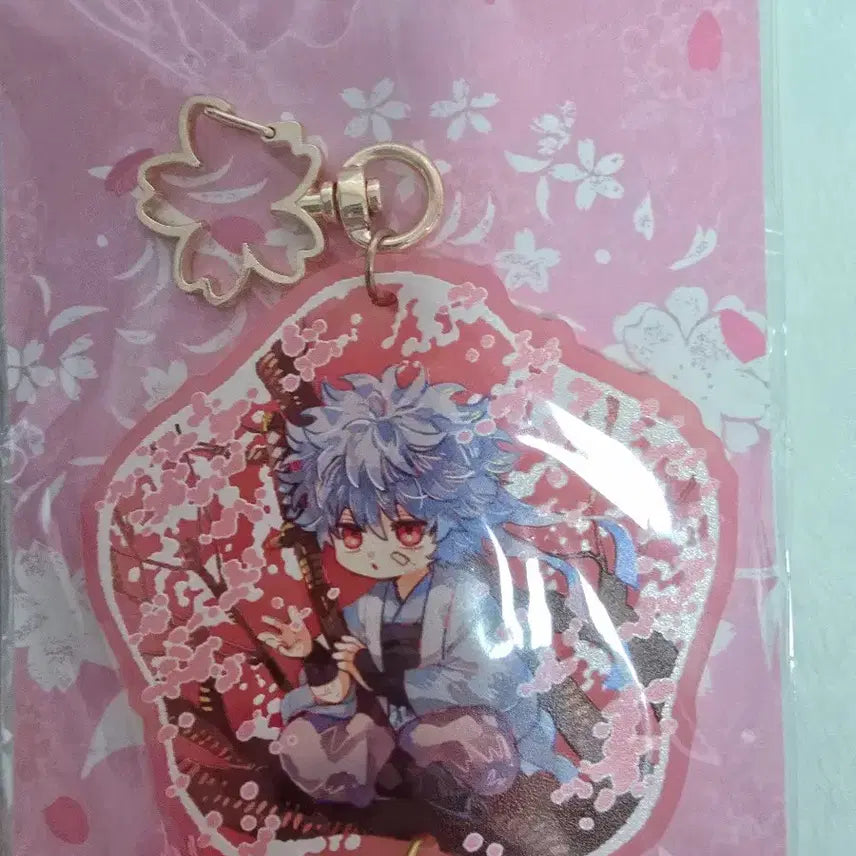 [BUNJANG] Gintama Gintoki Hijikata Cherry Blossom Sake Charm Keychain Bundle Set / 은혼 긴토키 히지카타 벚꽃 술장식 키링 일괄