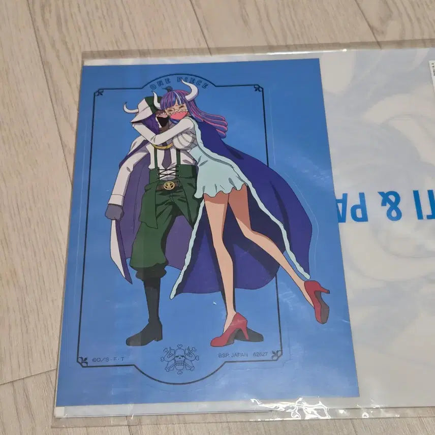 [BUNJANG] One Piece Kuji G Prize Kaido Pirates Page One &amp; Ulti Clear File &amp; Sticker Set (Sealed) / (미개봉)원피스 쿠지 G상 백수해적단 페이지원&amp;울티 클리어 파일&amp;스티커