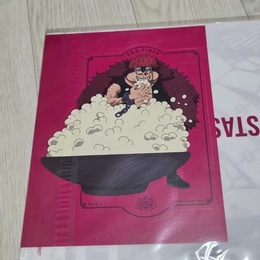 [BUNJANG] One Piece Ichiban Kuji Eustass Captain Kid G Prize Clear File &amp; Sticker Set (Sealed) / (미개봉)원피스 제일복권 유스타스 캡틴 키드 G상 클리어파일 &amp; 스티커