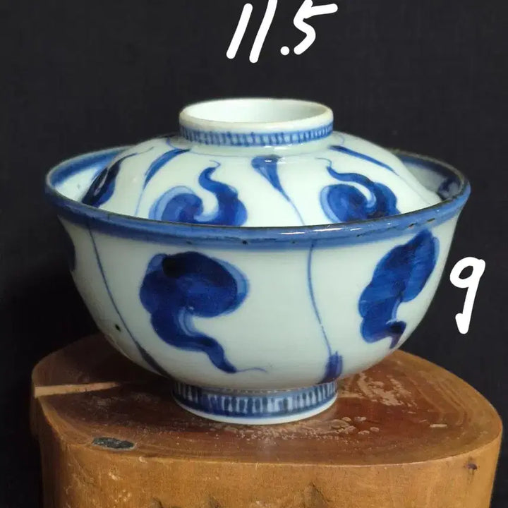 [BUNJANG] Blue and White Porcelain Tea Bowl / 청화 백자 잔 다완 찻잔