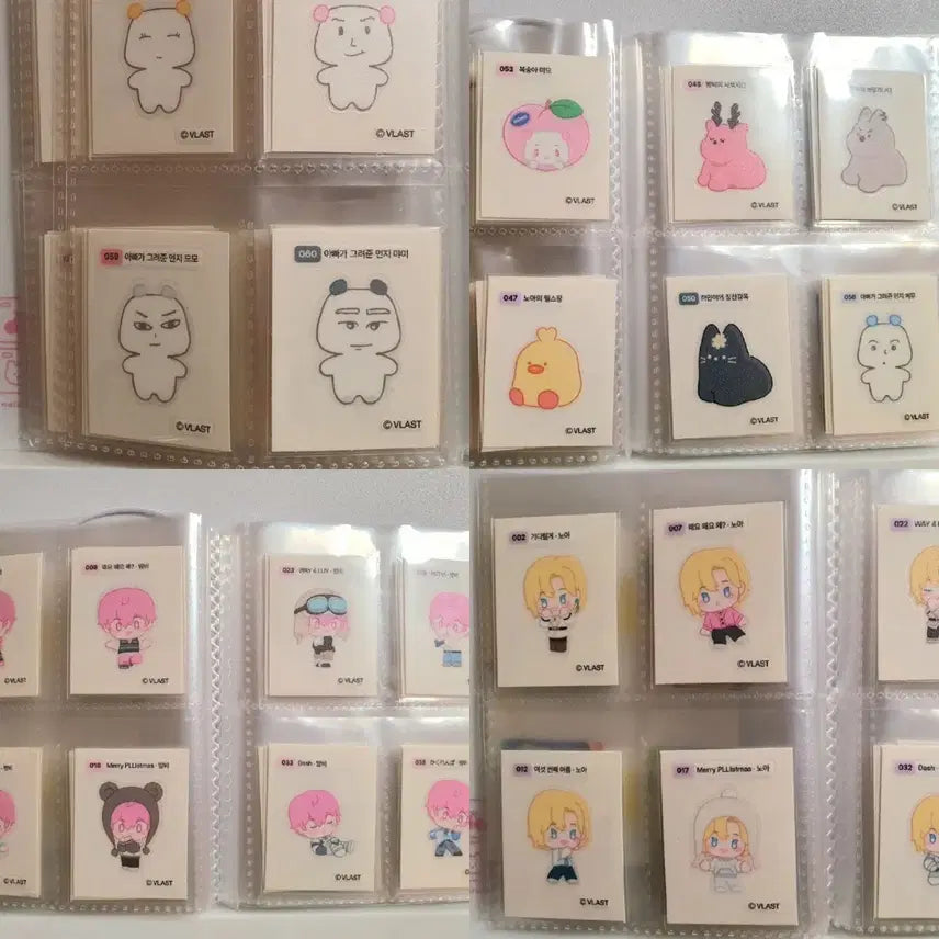 [BUNJANG] PLAVE Noah Bambi Bbunline DDIBU Sticker Bundle Set / 32장 (쁜라인 드볼+a) 플레이브 gs 띠부씰 노아 밤비