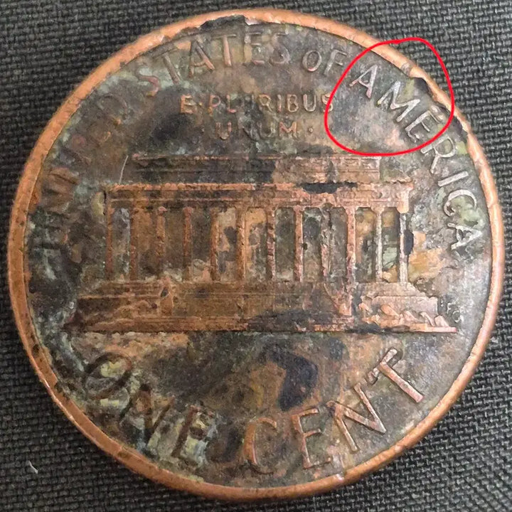 [BUNJANG] 1957 Lincoln Cent Error Coin / 19?7년 p링컨 페니. 와이드 AM. 오류 버블 주화