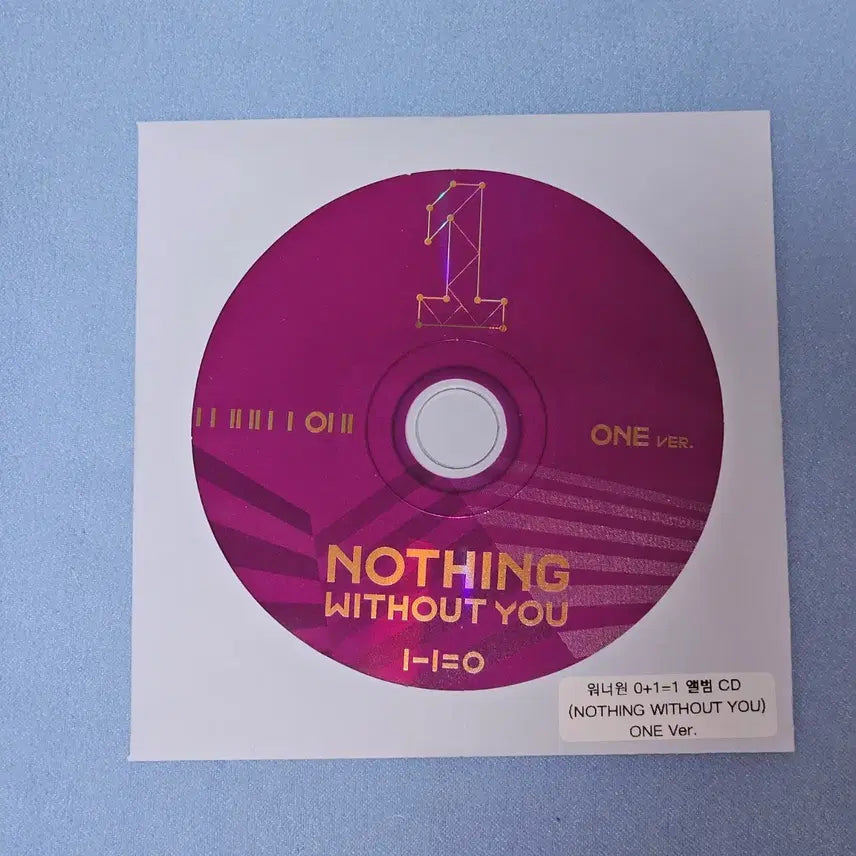 [BUNJANG] Wanna One 1-1=0 (Nothing Without You) CD (ONE Version) / 워너원 1-1=0 앨범 CD  (ONE 버전)