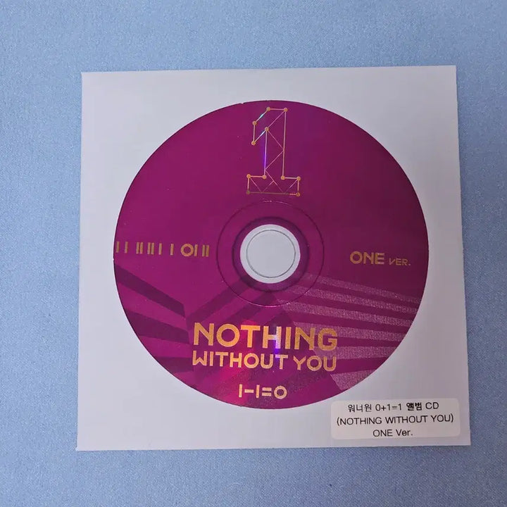 [BUNJANG] Wanna One 1-1=0 (Nothing Without You) CD (ONE Version) / 워너원 1-1=0 앨범 CD  (ONE 버전)