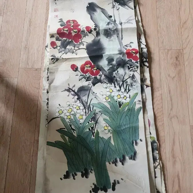 [BUNJANG] Korean Traditional Folding Screen, 8 Panels, Oriental Painting / 근대사 동양화 병풍 8점그림