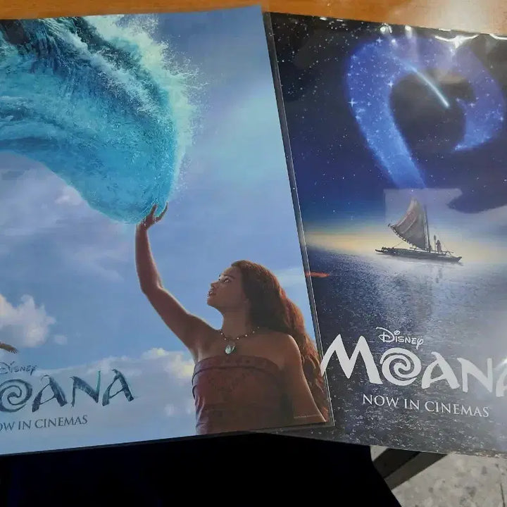 [BUNJANG] Disney Moana Lottery Event Poster Set (1st Week Premiere) / (셋) 디즈니 모아나 특전 롯데 1주차 광음 포스터