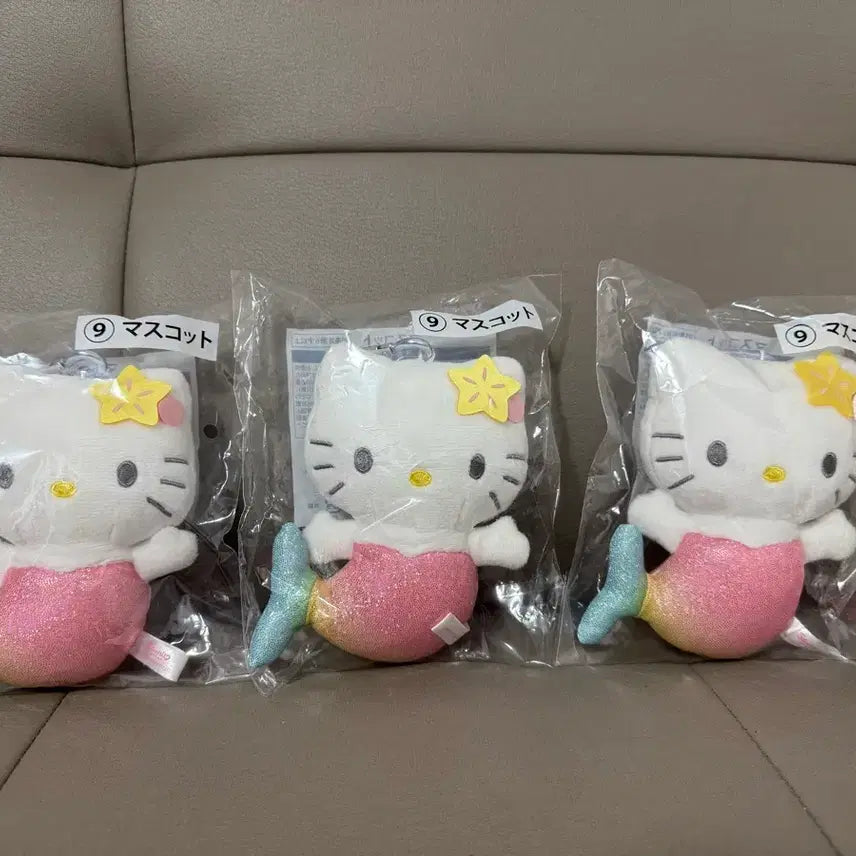 [BUNJANG] Sanrio Hello Kitty Mermaid Concept Plush Mascot Doll / 산리오 헬로 키티 쿠지 인형 마스코트