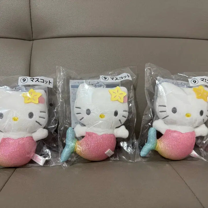 [BUNJANG] Sanrio Hello Kitty Mermaid Concept Plush Mascot Doll / 산리오 헬로 키티 쿠지 인형 마스코트