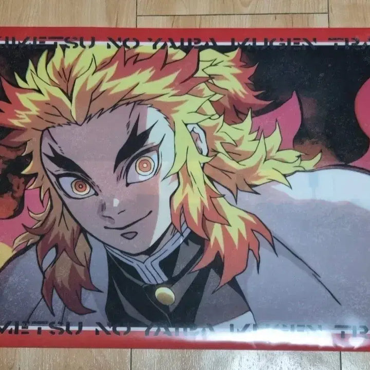 [BUNJANG] Ufotable Cafe Demon Slayer Kyojuro Rengoku Mugen Train Lunch Mat Case / 귀멸의 칼날 렌고쿠 쿄쥬로 무한열차 런천매트 케이스 유포테이블 카페 귀칼