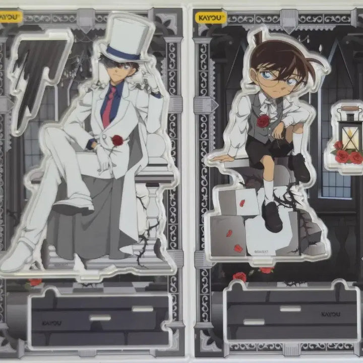 [BUNJANG] Detective Conan Kaito Kid &amp; Conan Acrylic Stand Bundle Set / 명탐정코난 중국 카유 명추리 아크릴스탠드 컬러 괴도키드, 코난 일괄