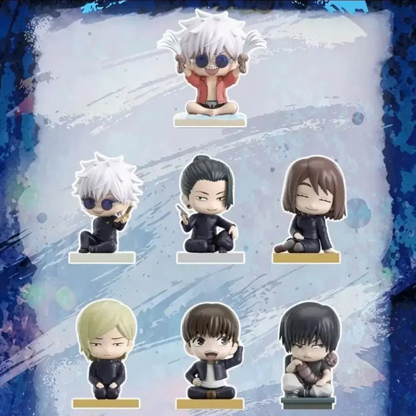 [BUNJANG] Eaki Jujutsu Kaisen Seating Figure Bundle Set (7 Types) / Eaki 주술회전 시팅 피규어(7종 일괄)