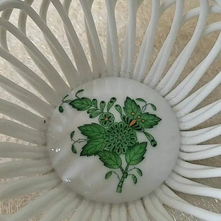 [BUNJANG] Herend Green Apacai Reticulated Bowl / 헤렌드 그린아포니 투각 볼