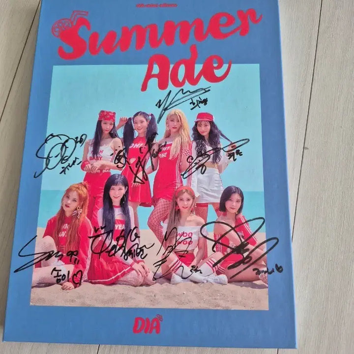 [BUNJANG] DIA Summer Ade Mini Album CD with Full Member Autographs / 친필사인  다이아 DIA Summer Ade 미니앨범 CD
