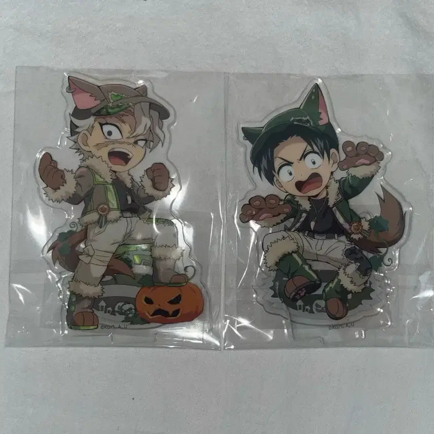 [BUNJANG] Demon Slayer Halloween Ver. Acrylic Stand Sanemi &amp; Murata Bundle Set / 귀멸의 칼날 아크릴 스탠드 할로윈ver 사네미, 무라타 일괄