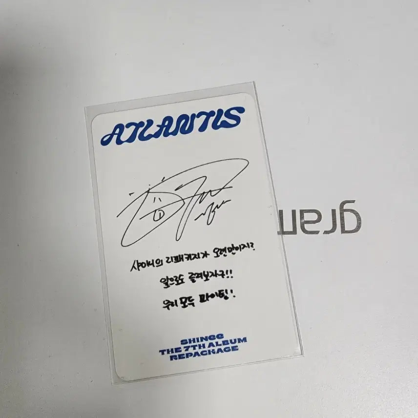 [BUNJANG] SHINee ONEW Atlantis Photocard / 샤이니 온유 아틀란티스 포카