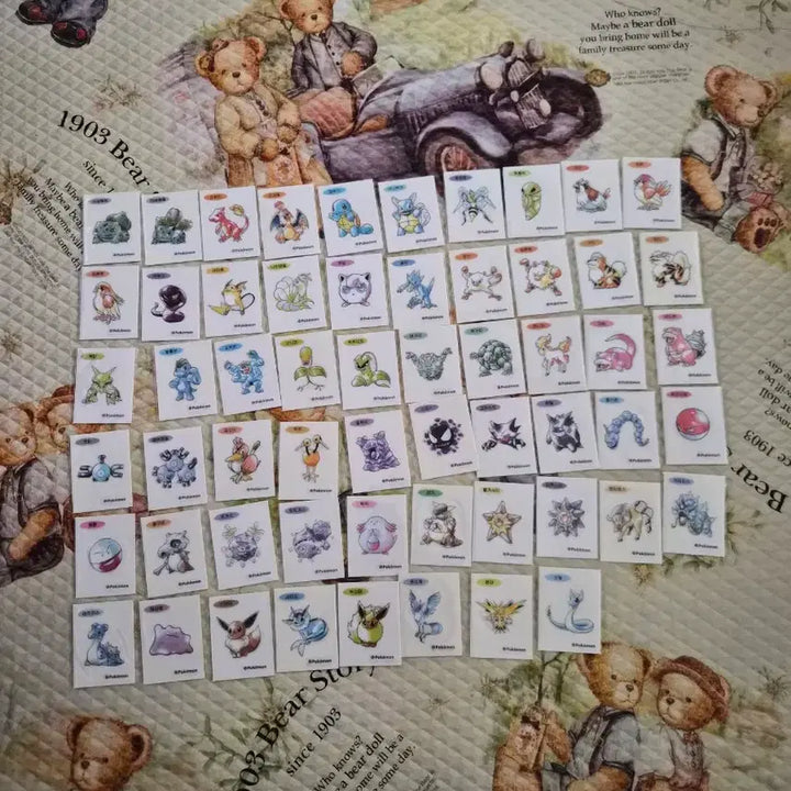[BUNJANG] Pokemon 30th Anniversary Art Seal Bundle (58 pcs) / 포켓몬 띠부씰 30주년 아트씰 58장 일괄판매합니다
