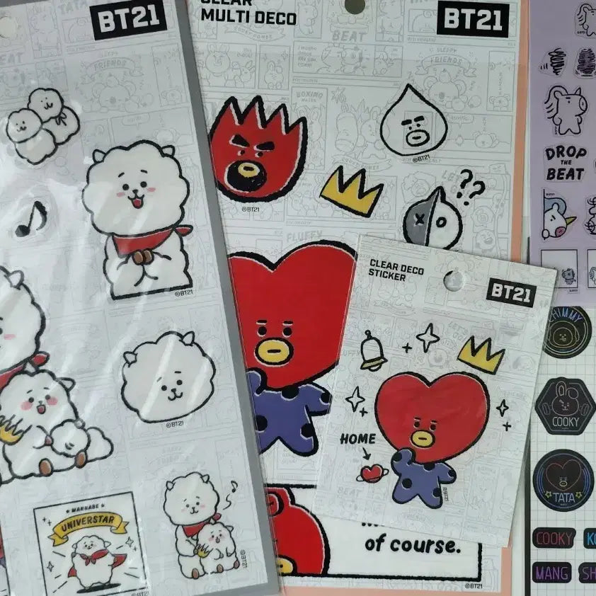 [BUNJANG] BT21 Sticker Bundle Set / (미사용) BT21 스티커 일괄