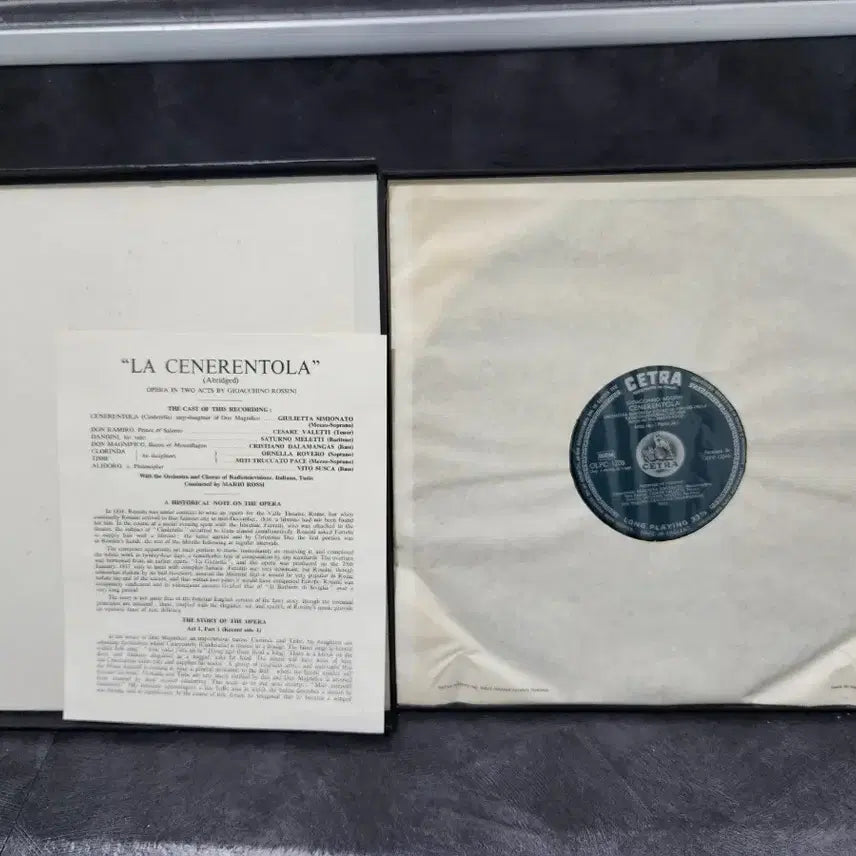 [BUNJANG] Gioachino Rossini Opera La Cenerentola (Cinderella) 3LP Set / 수입LP/ 지오아키노 로시니의 오페라 라 체네렌톨라(신데렐라)2LP