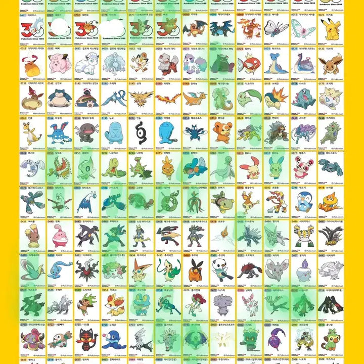 [BUNJANG] Pokemon 30th Anniversary Edition 5th Series Stickers / 포켓몬띠부씰 30주년 시즌5 판매(7/22)