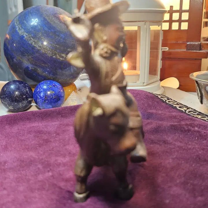 [BUNJANG] Tibetan Kyirong Protector Bronze Alloy Hand-Carved Statue / 티베트계 기양호법신장 동합금 수공예 조각상