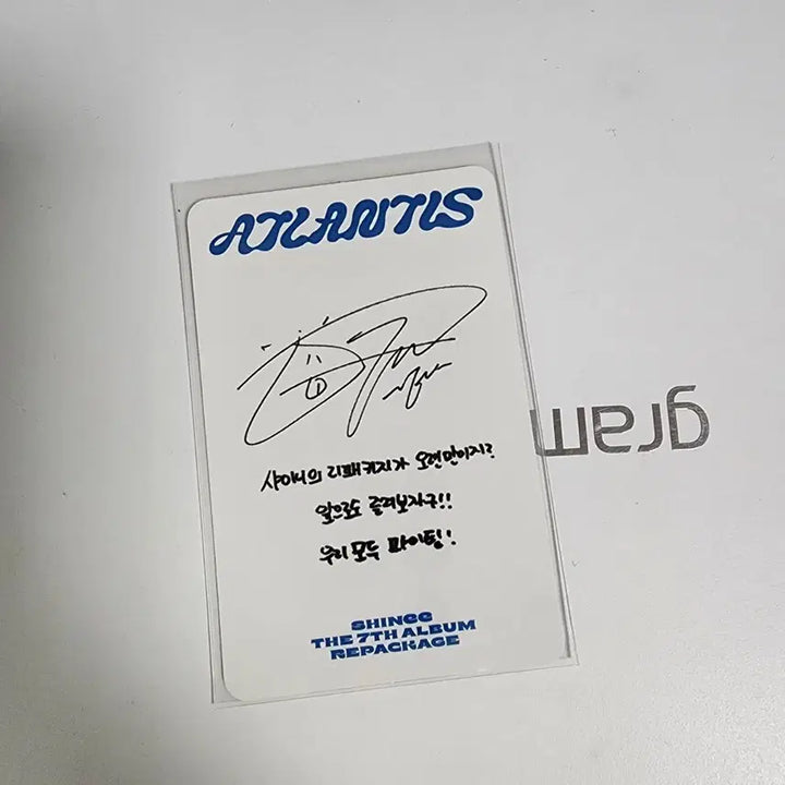 [BUNJANG] SHINee Onew Atlantis Photocard / 샤이니 아틀란티스 온유 포카