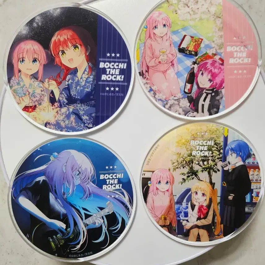 [BUNJANG] Bocchi the Rock! Animate Gratte Acrylic Coaster Bundle Set / 봇치더록 애니메이트 그라떼 아크릴 코스터 일괄