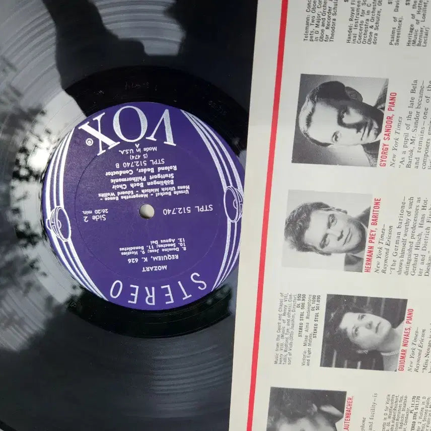 [BUNJANG] Mozart Requiem K. 626 1964 US VOX Label LP / 수입LP/모차르트 레퀴엠 (K. 626)1964년 미국 VOX 레이블