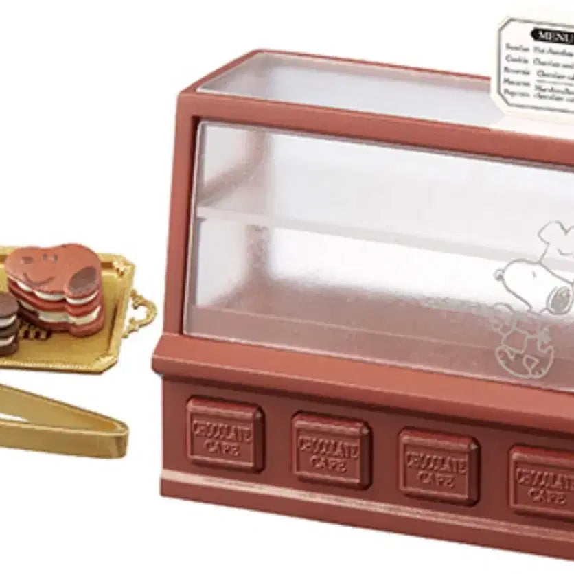 [BUNJANG] Re-Ment Snoopy Chocolate Cafe Showcase Gacha Miniature Food Toy / 리멘트 스누피 초콜릿 카페 5번 쇼케이스 가챠 미니어쳐 식완