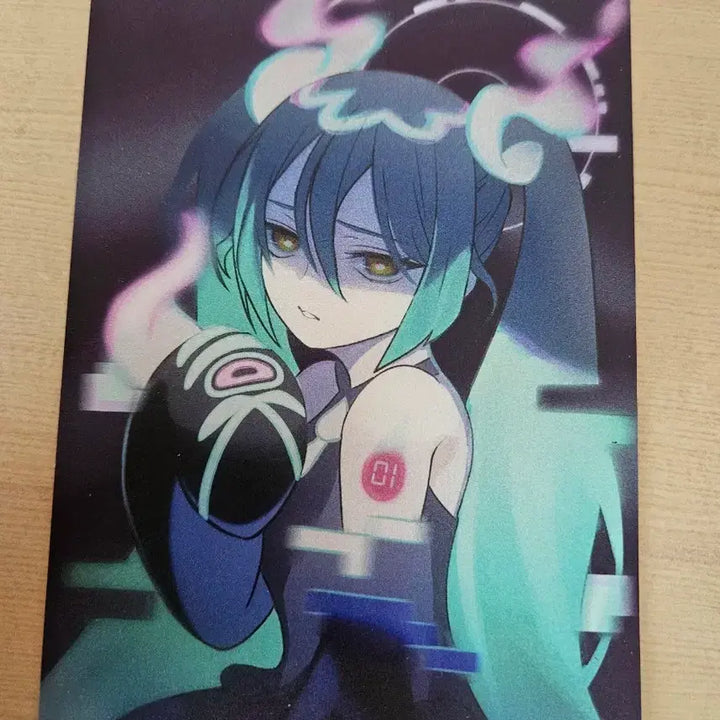 [BUNJANG] Pokemon Vocaloid Ghost Miku Illustration Card / 포켓몬스터 포케미쿠 보컬로이드 고스트 미쿠 일러스트 카드
