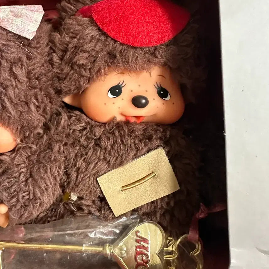 [BUNJANG] Monchhichi My Chhich 35th Anniversary Boa Fur Set / 몬치치 마이치치 35주년 보아털 세트