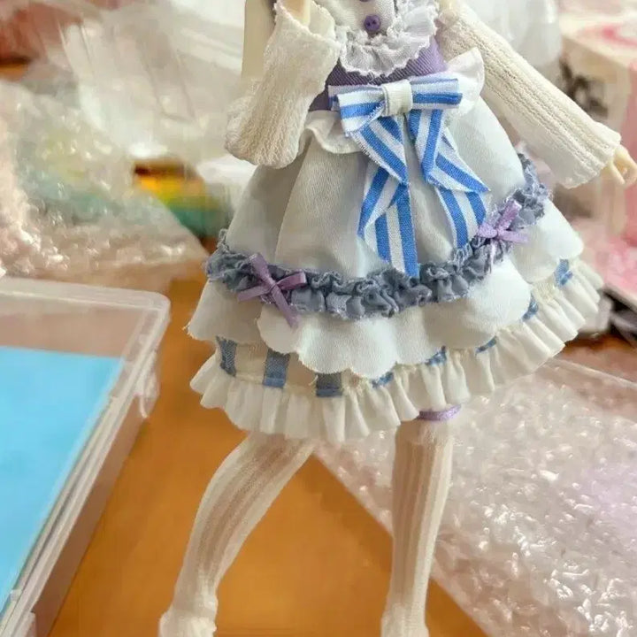 [BUNJANG] Obitsu 11, 6-inch Doll Sleepy Lady BJD Clothing Set Dress / 오비츠 육일돌 블라인드 돌 잘자요 아가씨 BJD 의상 세트 드레스 원피스