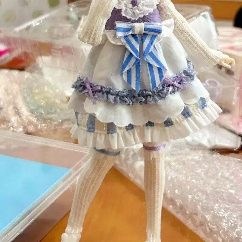 [BUNJANG] Obitsu 11, 6-inch Doll Sleepy Lady BJD Clothing Set Dress / 오비츠 육일돌 블라인드 돌 잘자요 아가씨 BJD 의상 세트 드레스 원피스