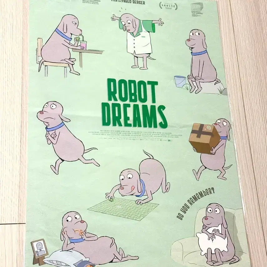 [BUNJANG] Robot Dreams Movie Limited Edition Poster (A3) / [초희귀한정판]영화 로봇드림 한정판 포스터(A3)