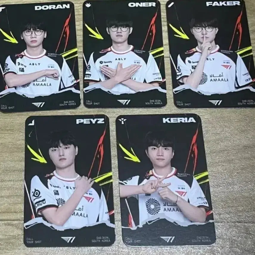 [BUNJANG] T1 Faker Photocard Set / 대전 msi 티원 T1 포토카드 세트