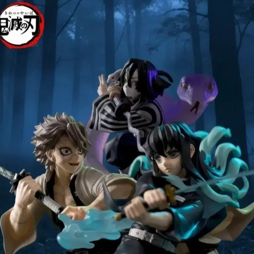 [BUNJANG] Sega Demon Slayer Muichiro, Iguro, Sanemi 3 Figure Set (Sealed) / [미개봉]세가 귀멸의 칼날 크로스링크 무이치로 이구로 사네미 3종 피규어