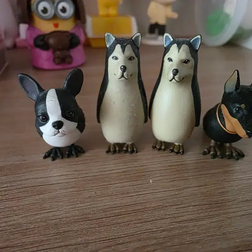 [BUNJANG] Dog Character Figurines Set (4 Types) / 개새피규어