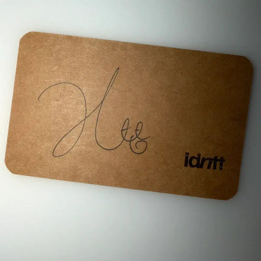 [BUNJANG] IDNTT Kim Heejoo Signed Handwritten Letter / 아이덴티티 idntt 친필 싸인 손편지 김희주 역조공 양도