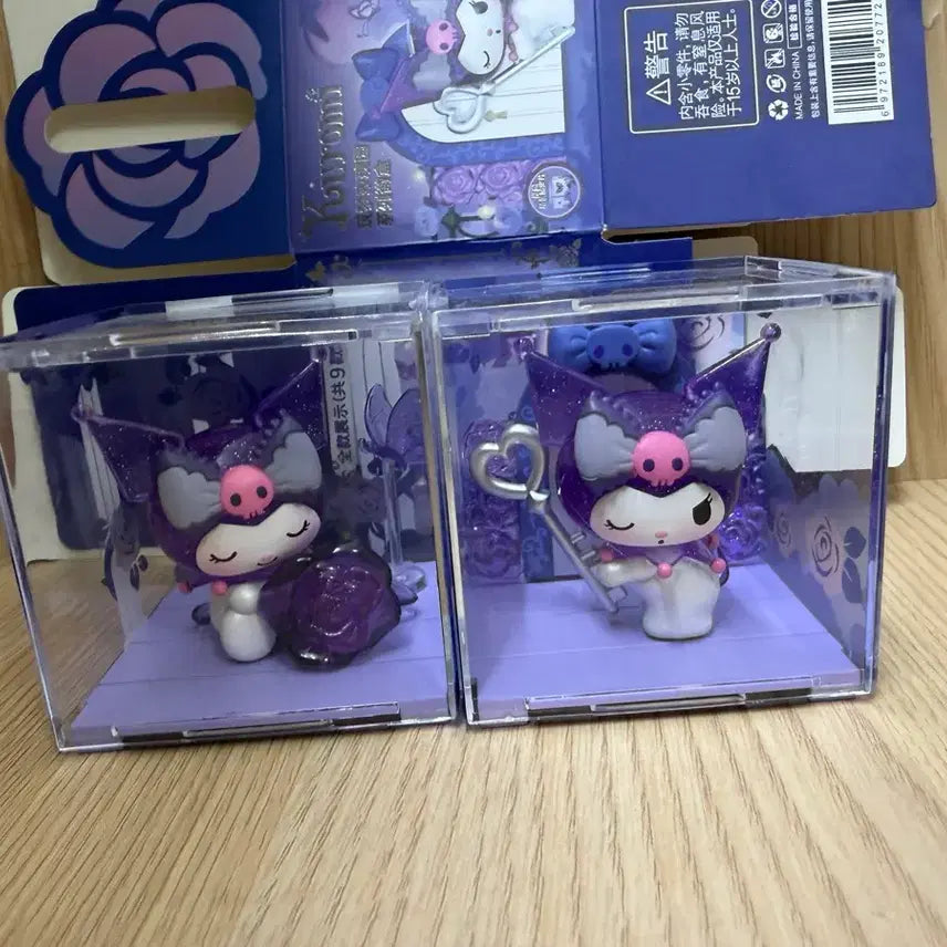 [BUNJANG] Sanrio Kuromi Rose Garden Figure Set / 쿠로미 로즈가든 피규어 2종